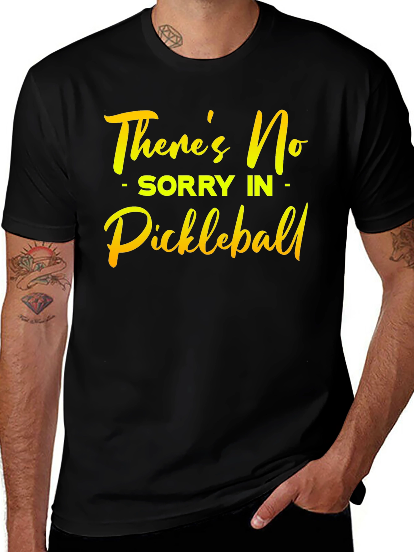Funny Pickleball T-Shirt: No Sorry