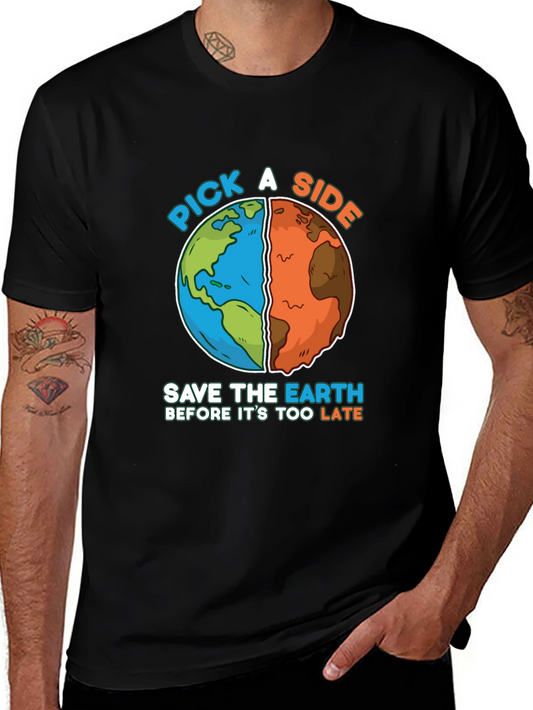 Save the Earth T-Shirt - Pick a Side Climate Change Tee
