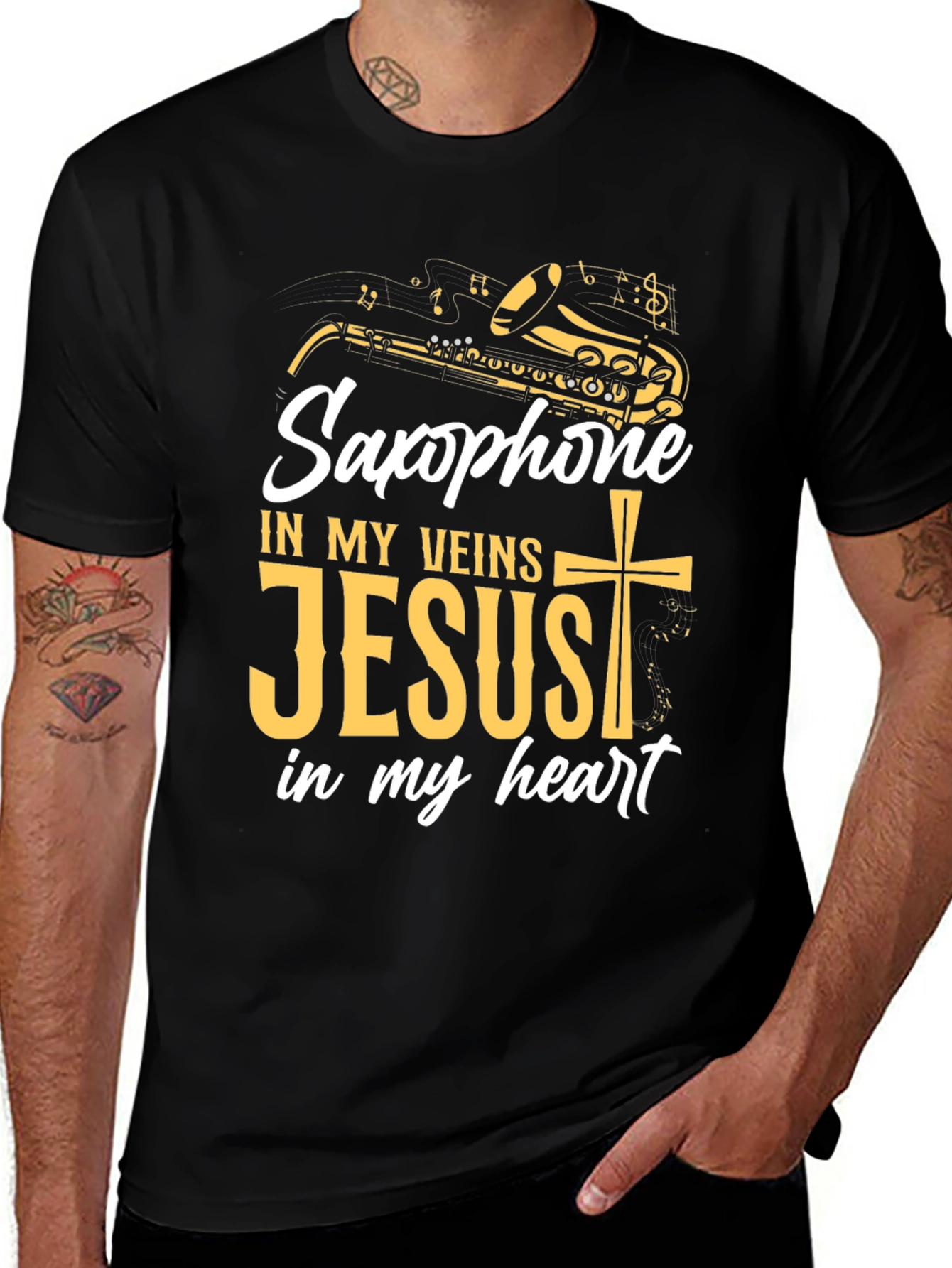 Saxophone Jesus T-Shirt
