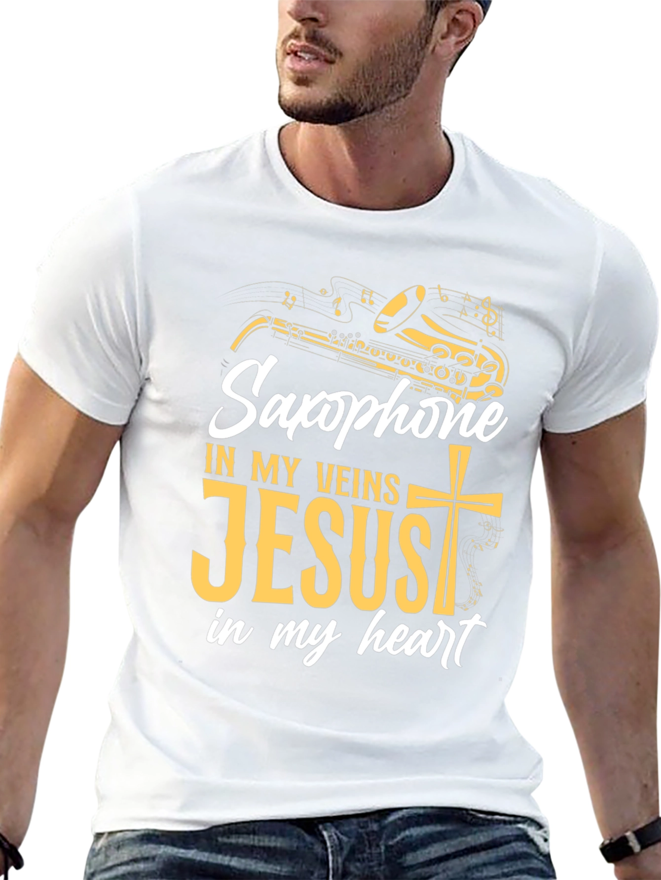 Saxophone Jesus T-Shirt