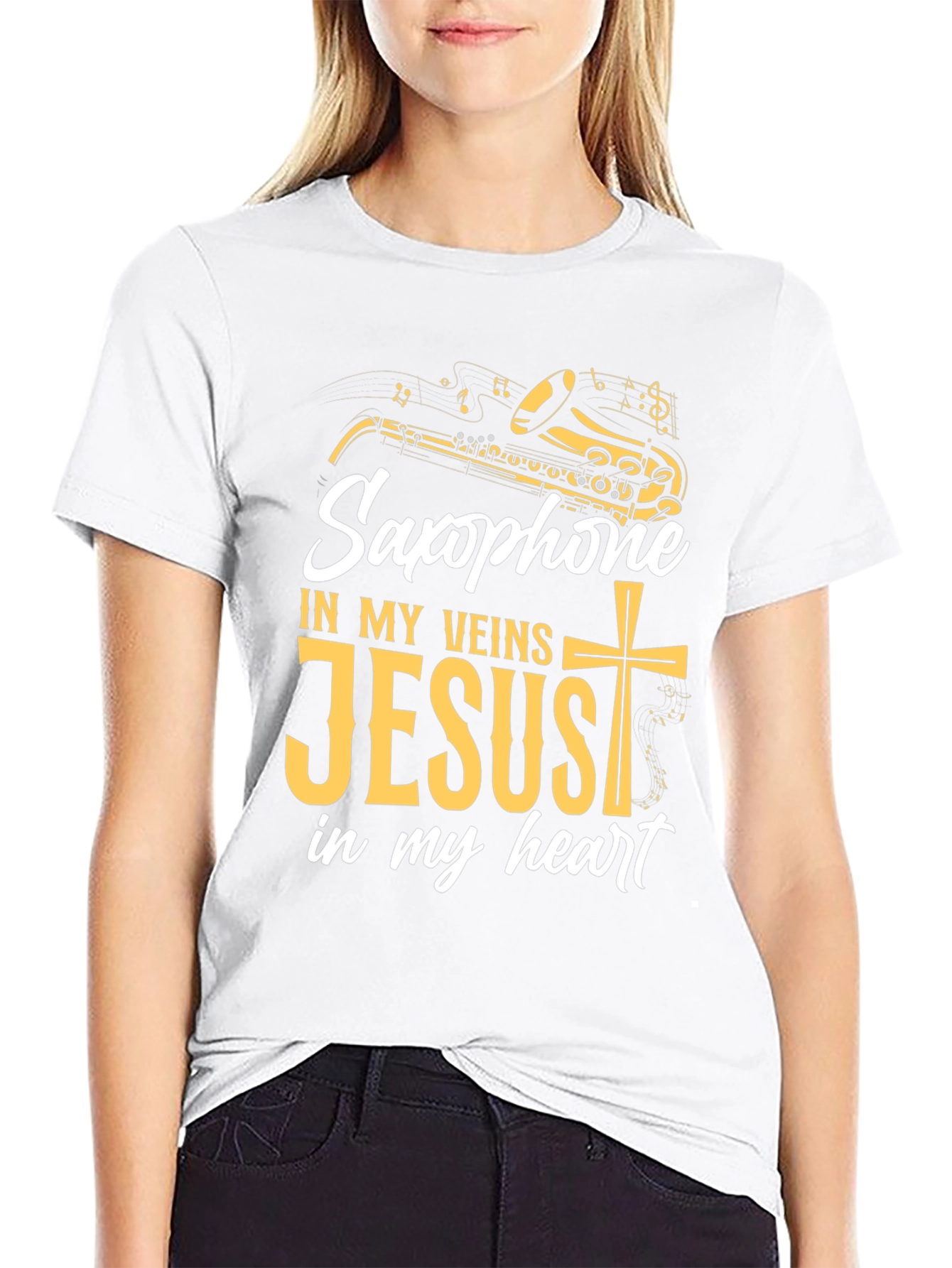 Saxophone Jesus T-Shirt