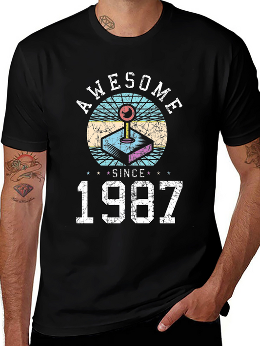 Awesome Since 1987 T-Shirt - Retro Gamer Tee