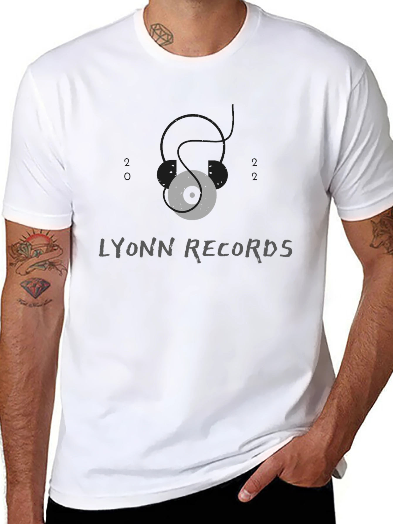 Lyonn Records Graphic Print Black T-Shirt