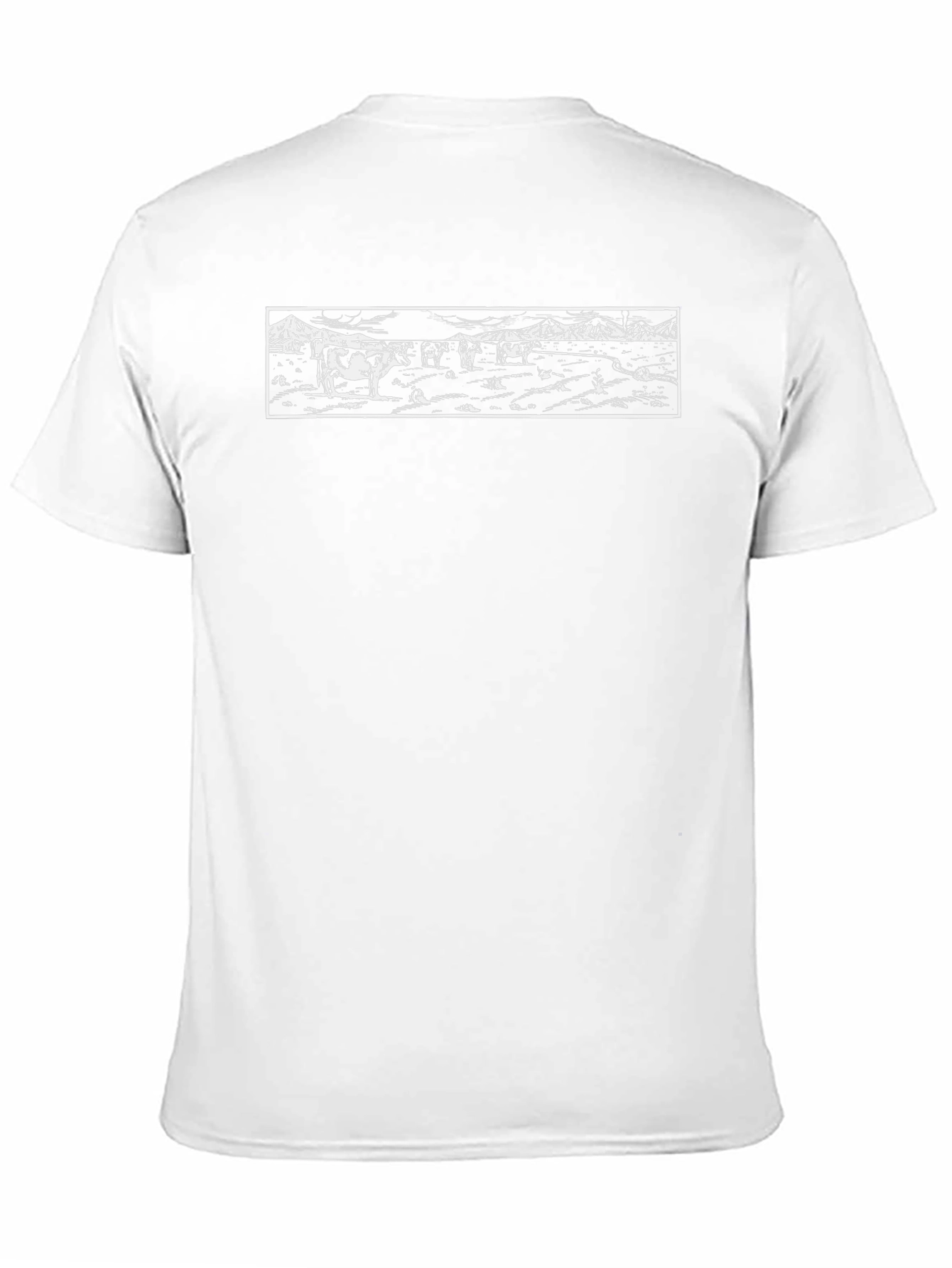 Cow Landscape Graphic Tee - Black
