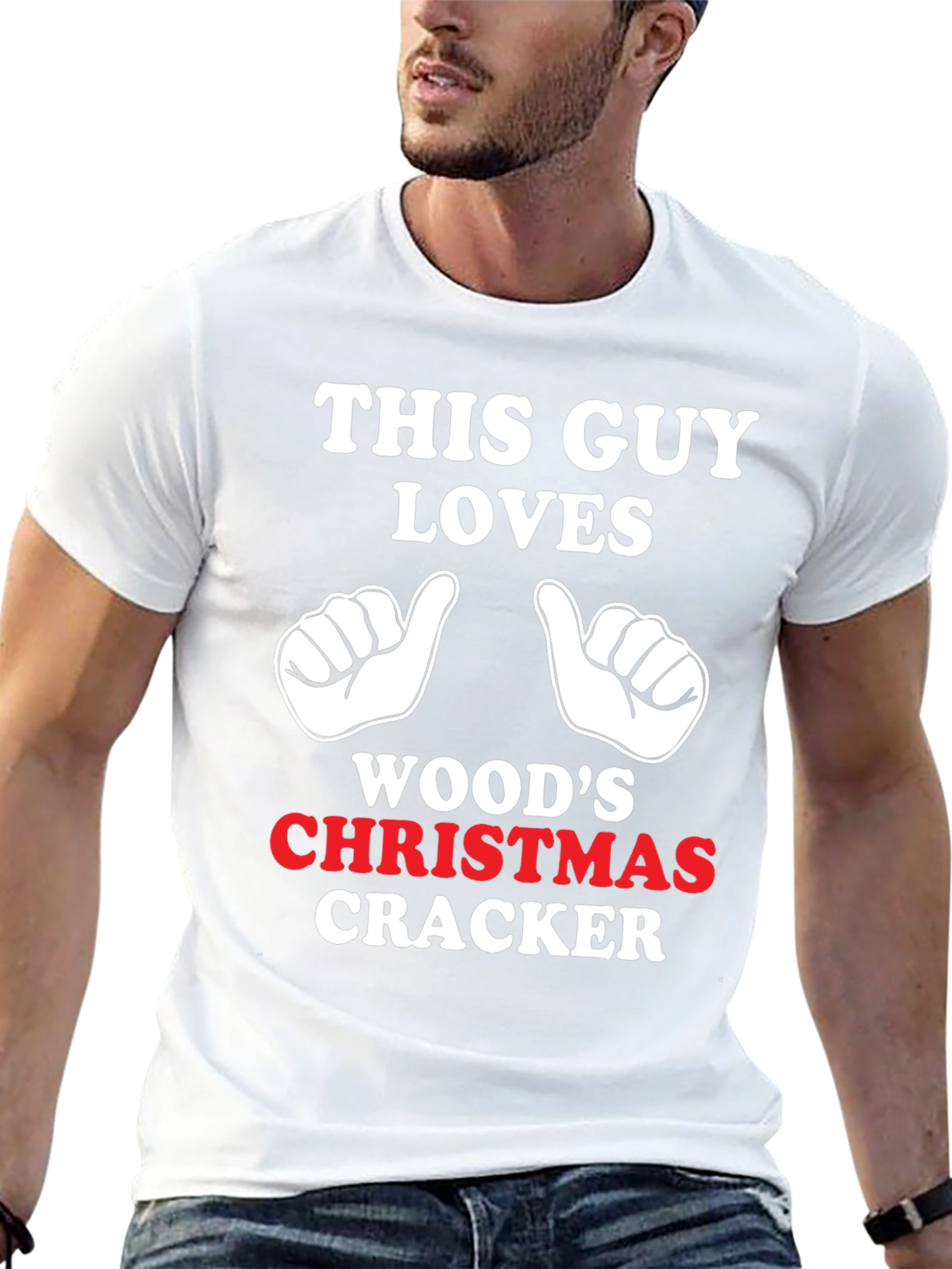 This Guy Loves Woods Christmas Cracker T-Shirt