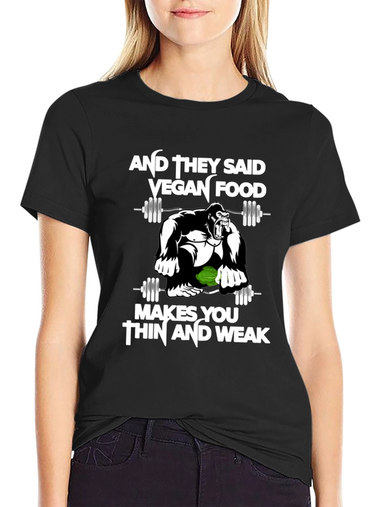 Vegan Gorilla T-Shirt - Funny Gym & Workout Tee