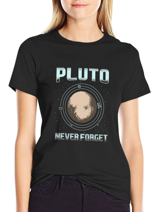 Pluto Never Forget Graphic Tee - Space & Science
