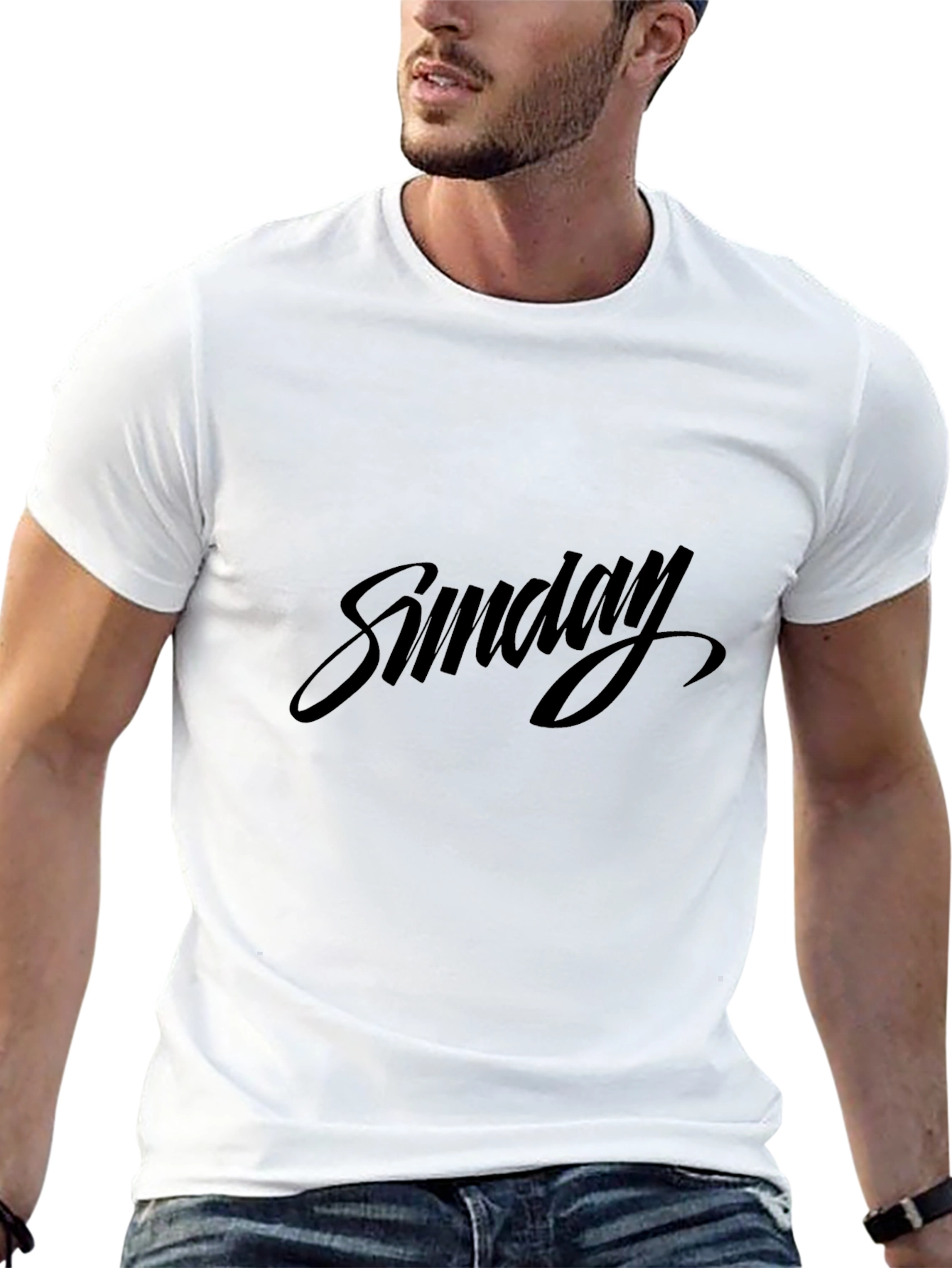 Sunday Black Graphic Tee