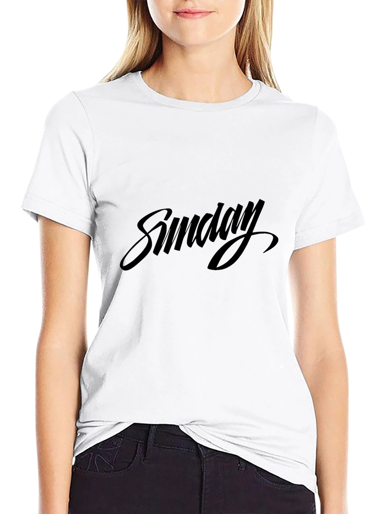 Sunday Black Graphic Tee
