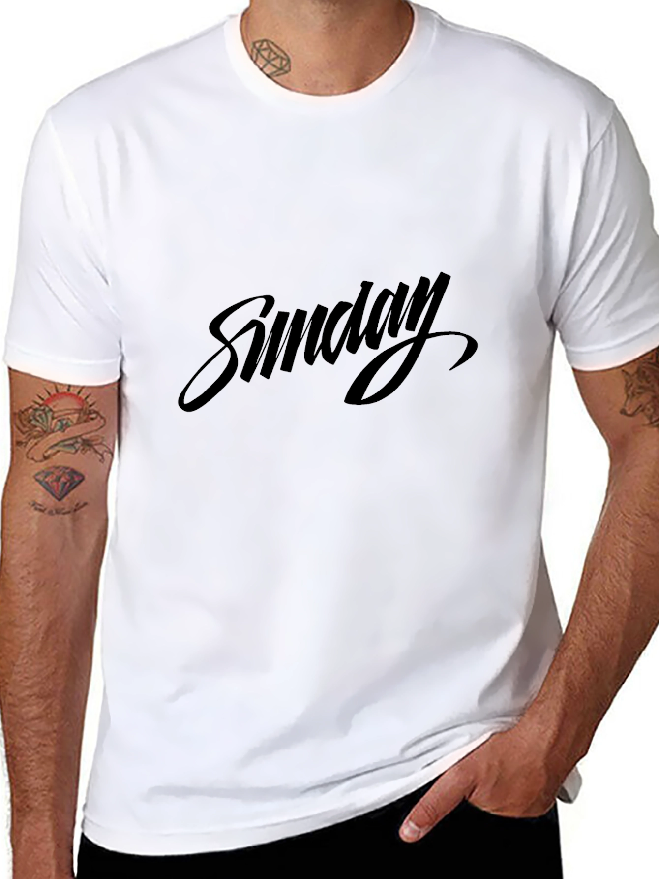 Sunday Black Graphic Tee