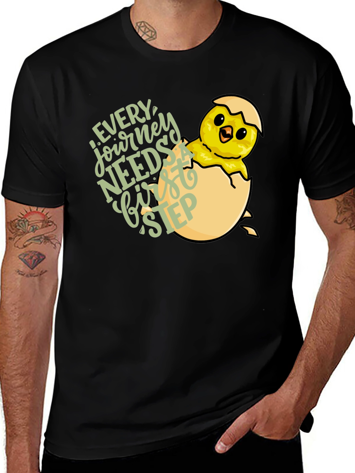 Every Journey Needs a First Step Chick T-Shirt