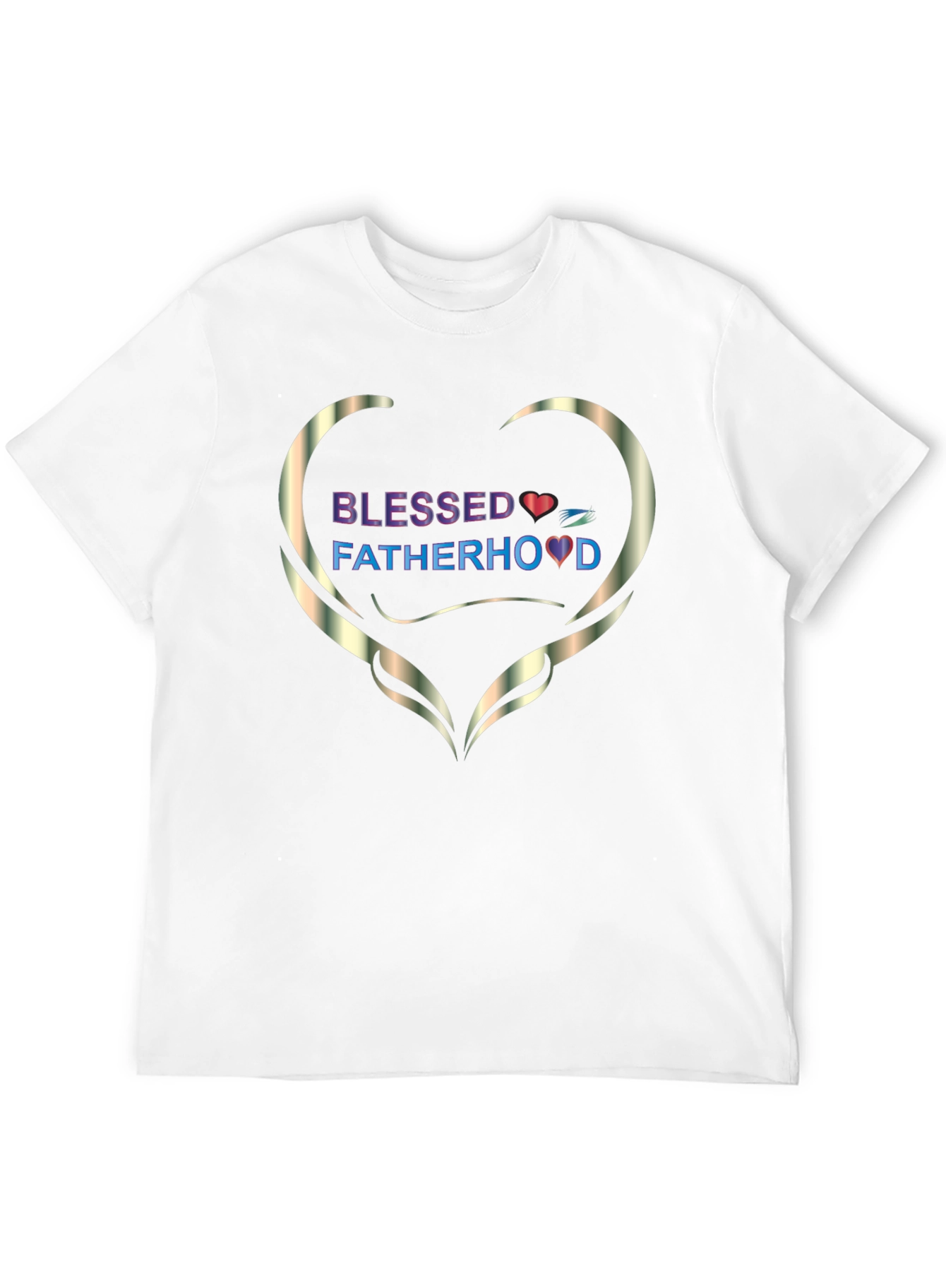 Blessed Fatherhood Graphic Tee - Stylish Black T-Shirt
