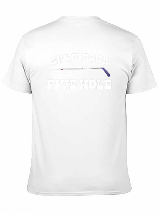 Shut Your Five Hole Hockey Graphic Tee