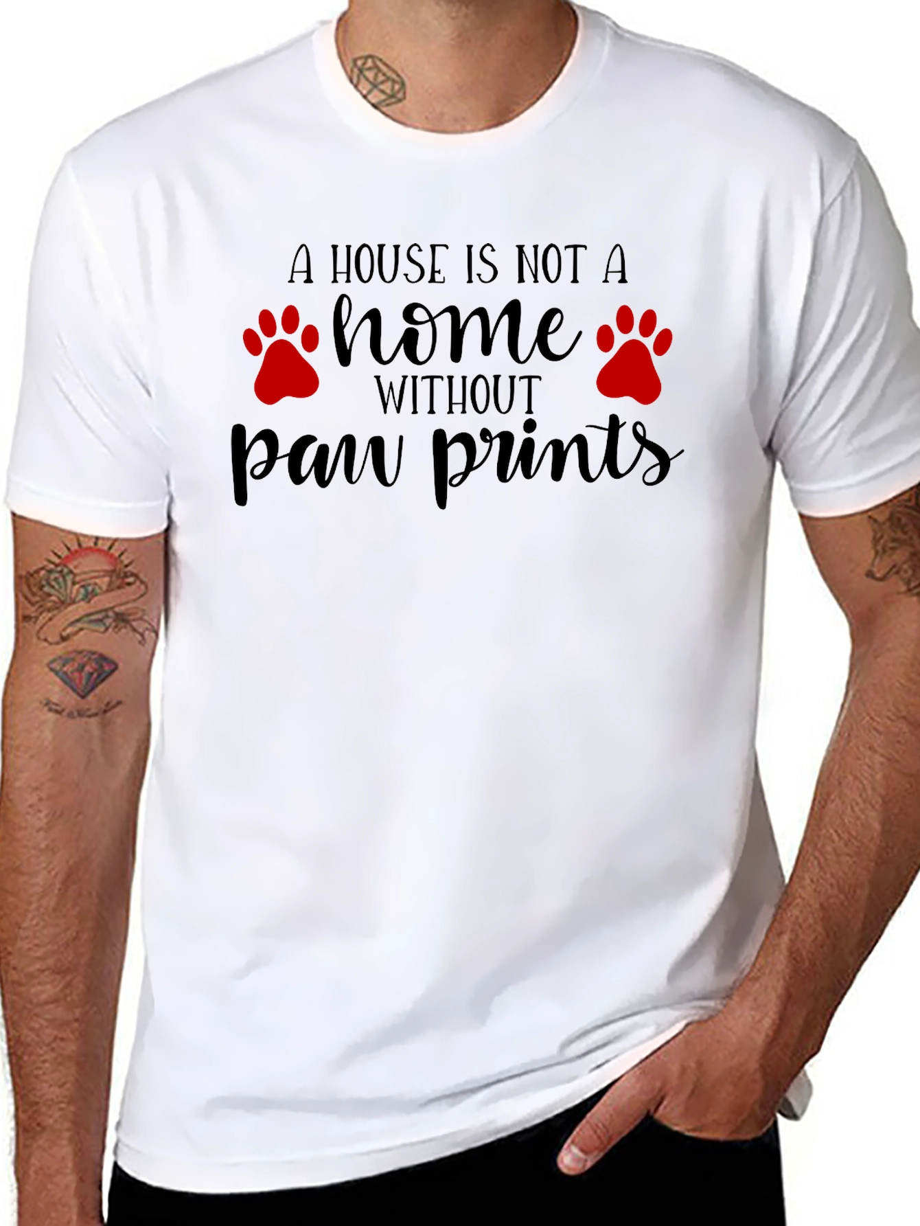 Paw Prints Home T-Shirt