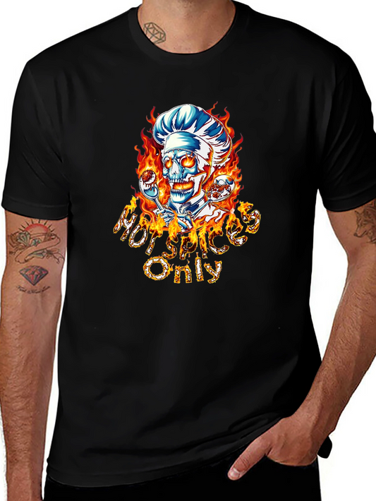 Hot Spices Only Skull Chef T-Shirt