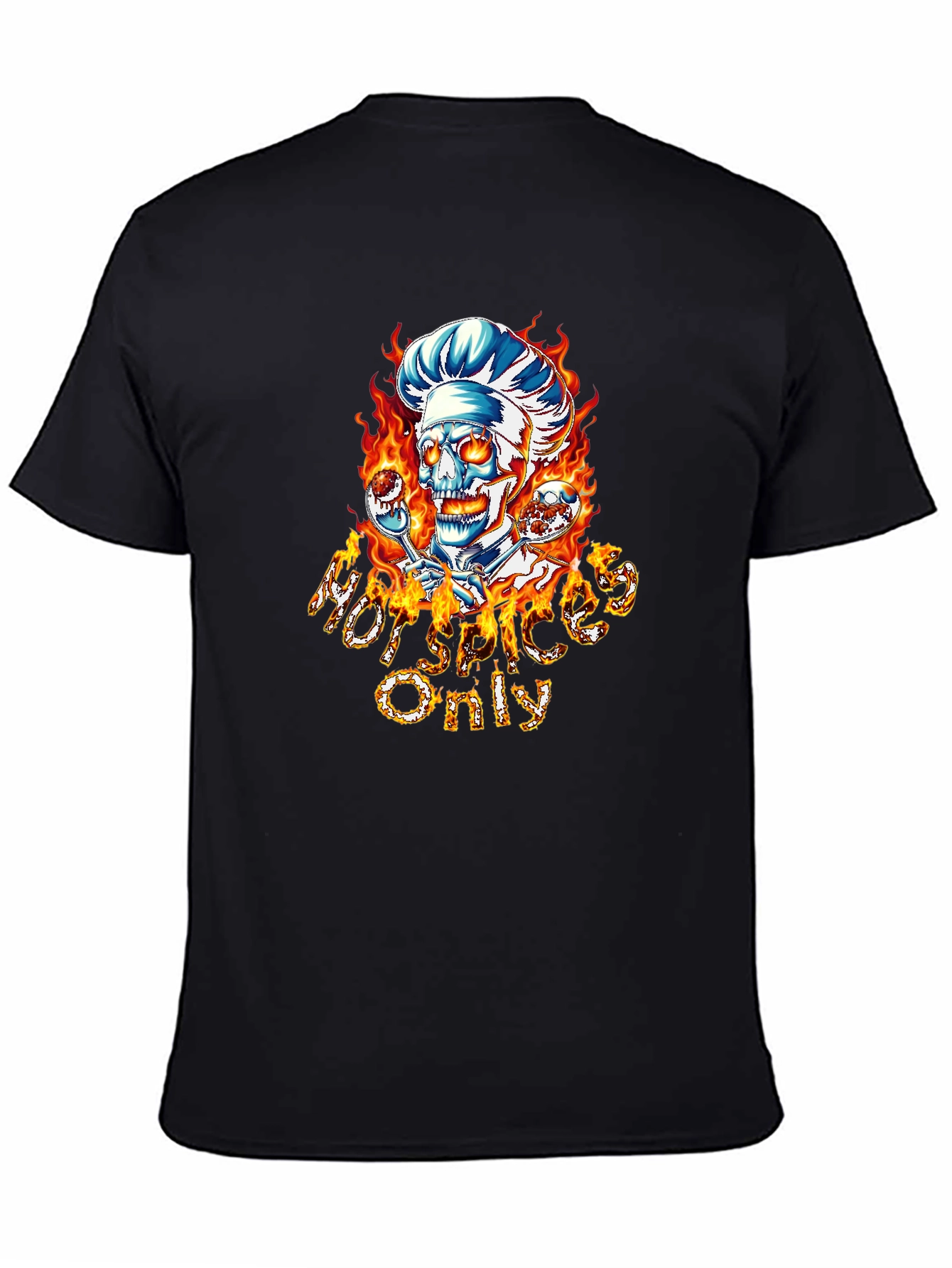 Hot Spices Only Skull Chef T-Shirt