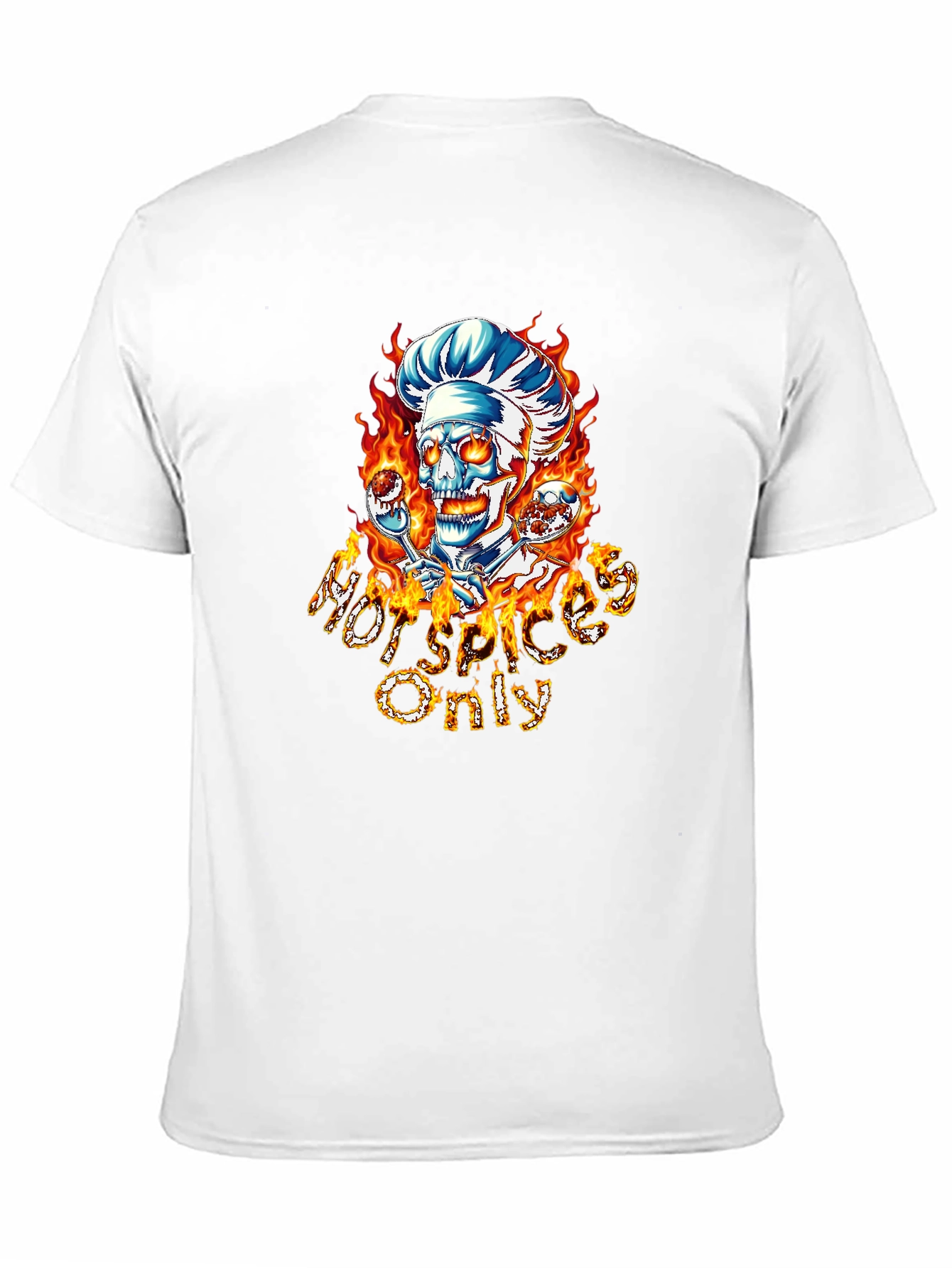 Hot Spices Only Skull Chef T-Shirt