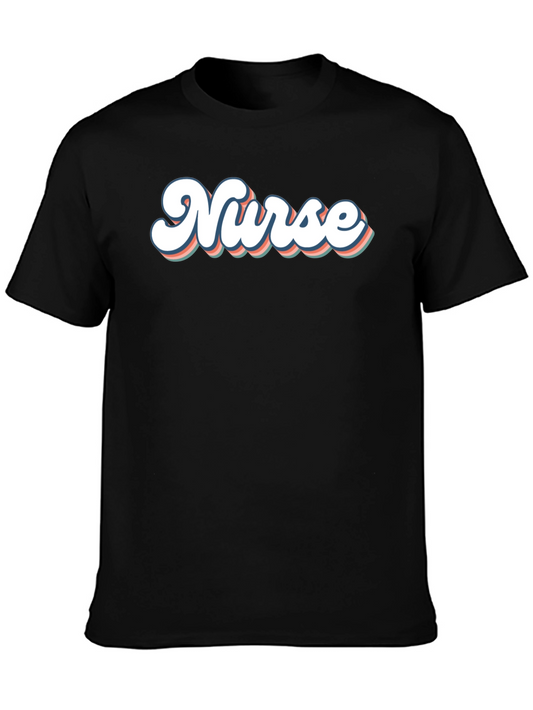 Retro Nurse T-Shirt - Vintage Style Medical Apparel