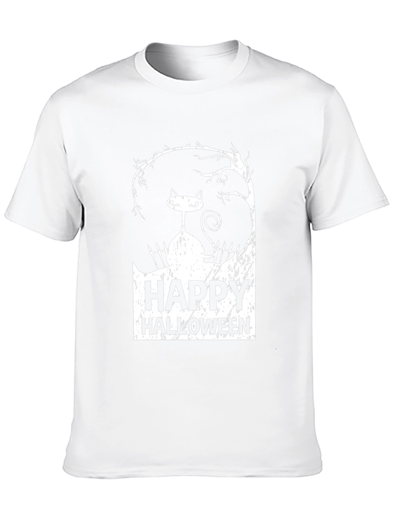 Happy Halloween Cat Graphic Tee