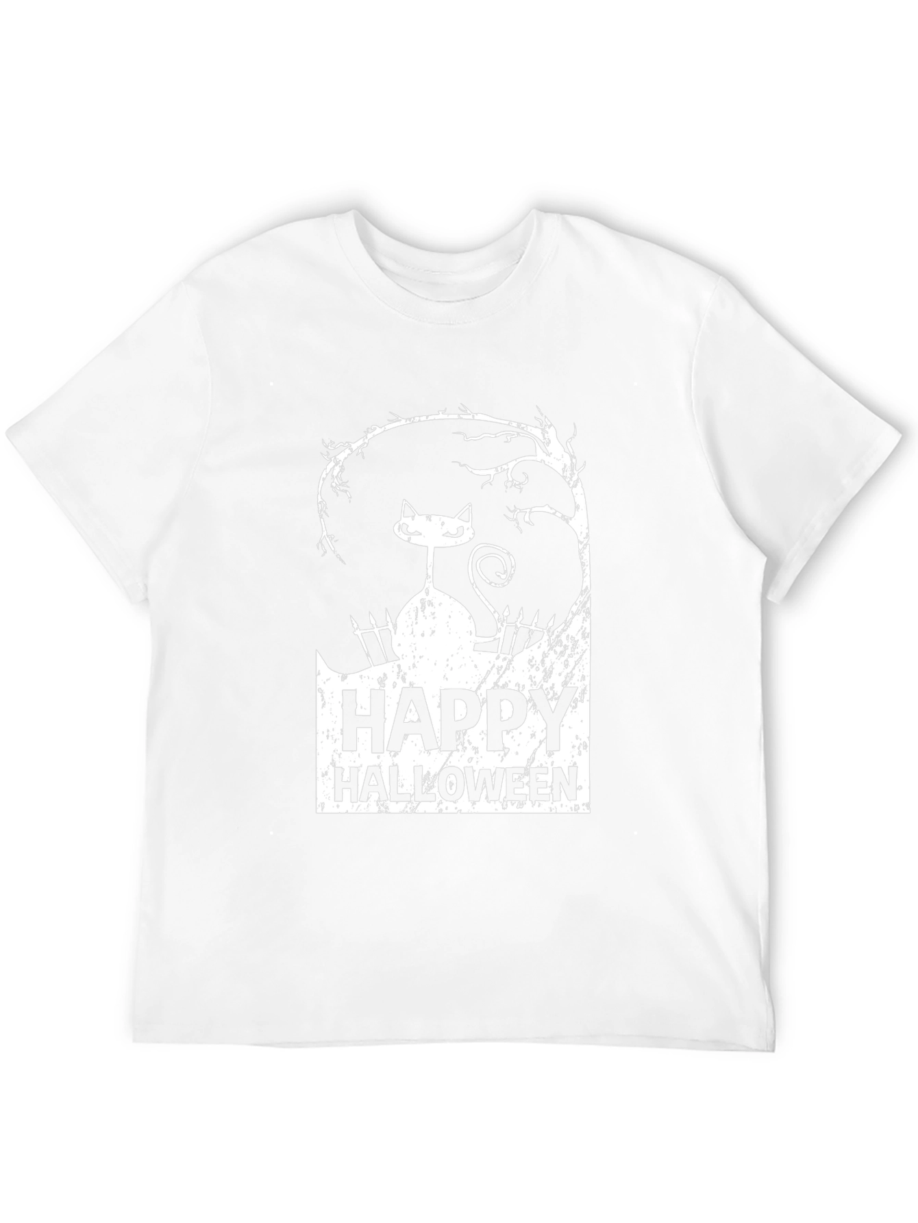 Happy Halloween Cat Graphic Tee