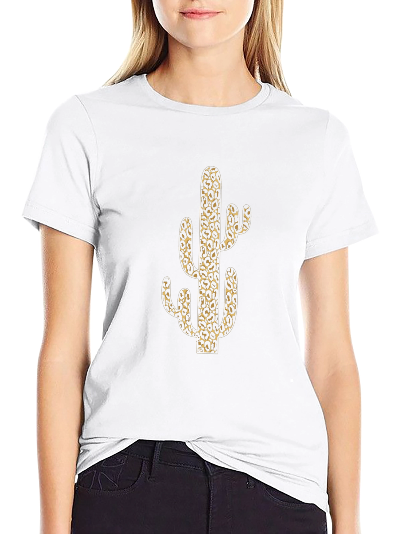 Leopard Cactus Print T-Shirt