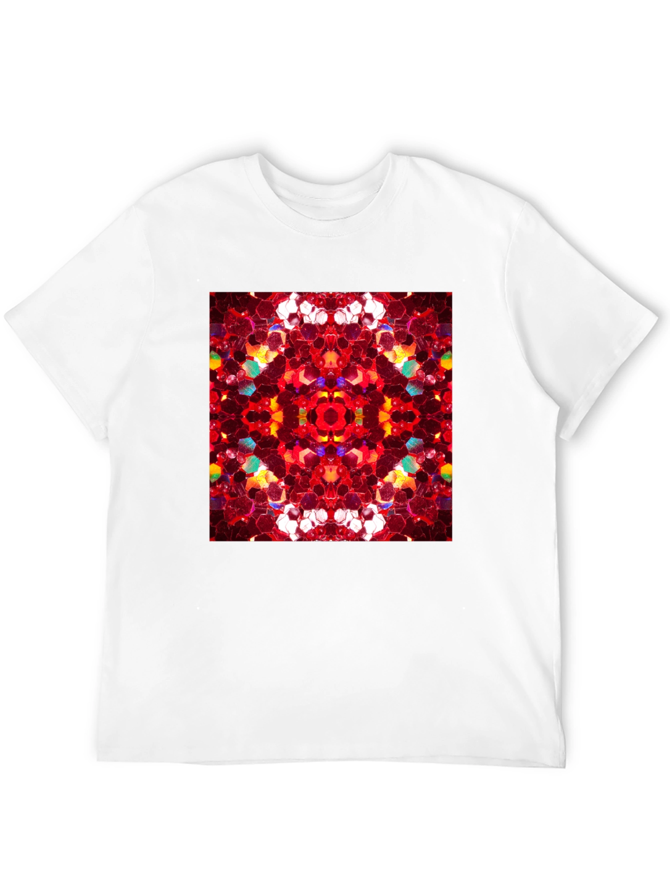 Kaleidoscope Pattern Black Tee