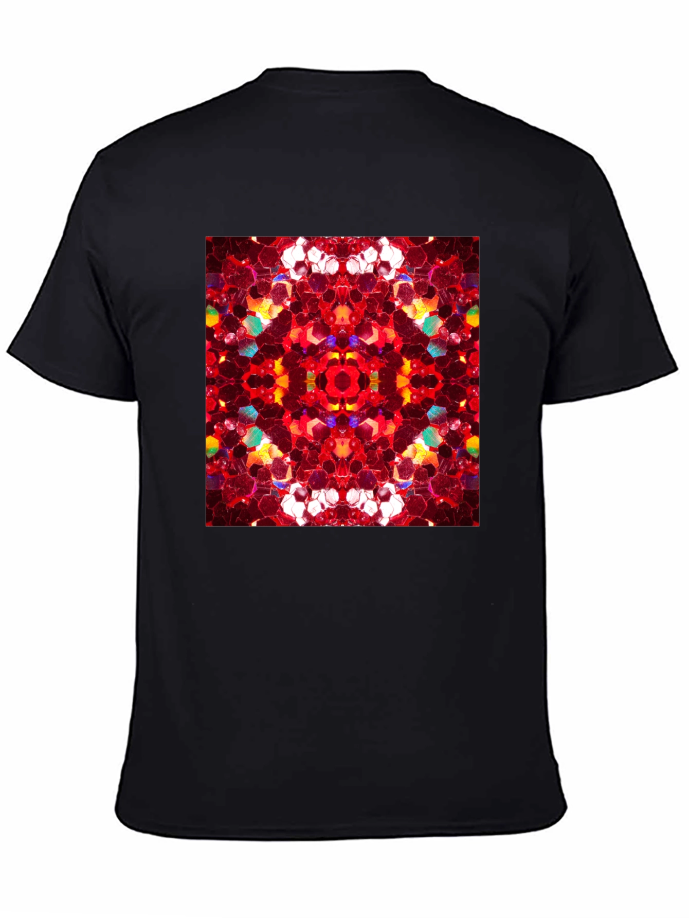 Kaleidoscope Pattern Black Tee