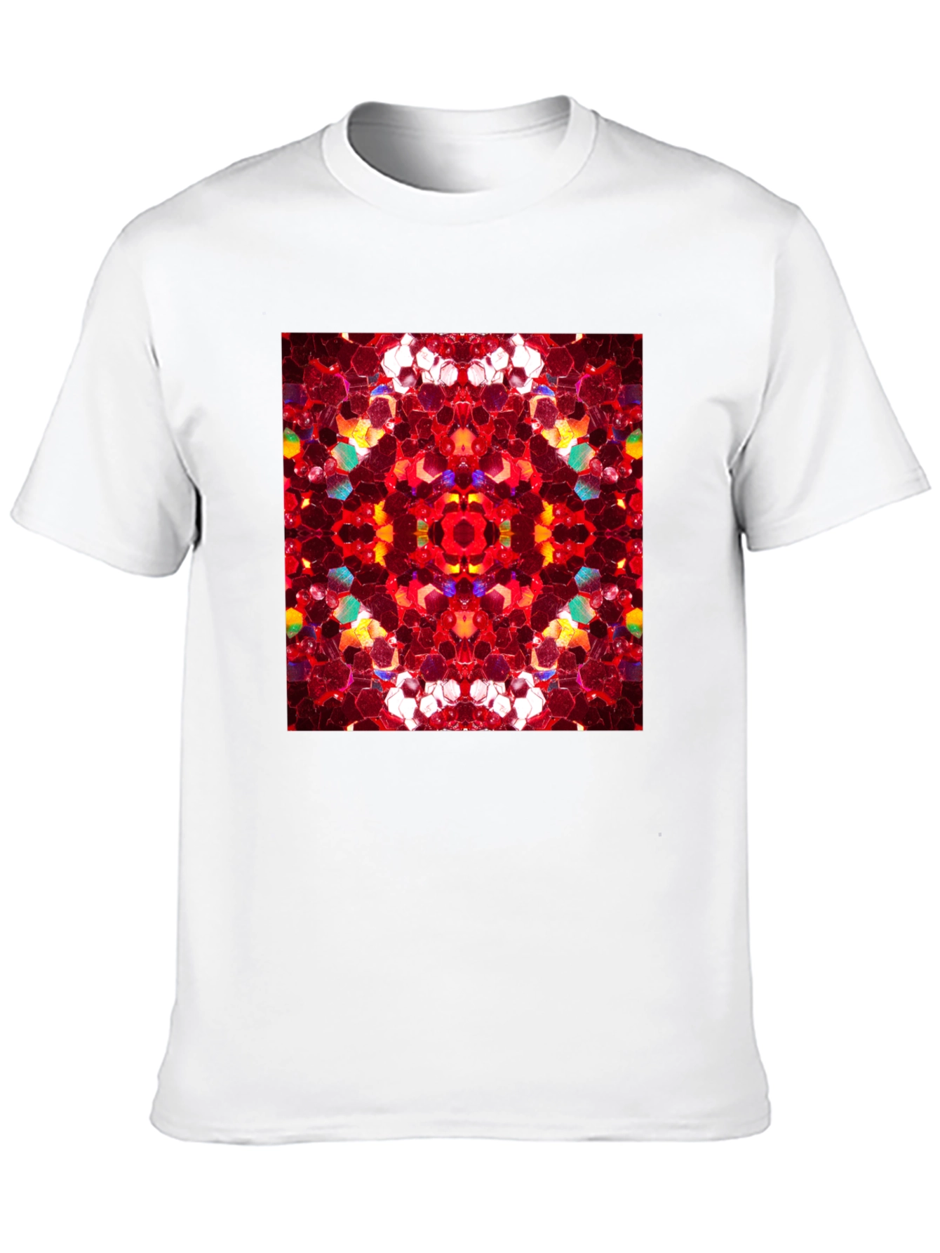 Kaleidoscope Pattern Black Tee