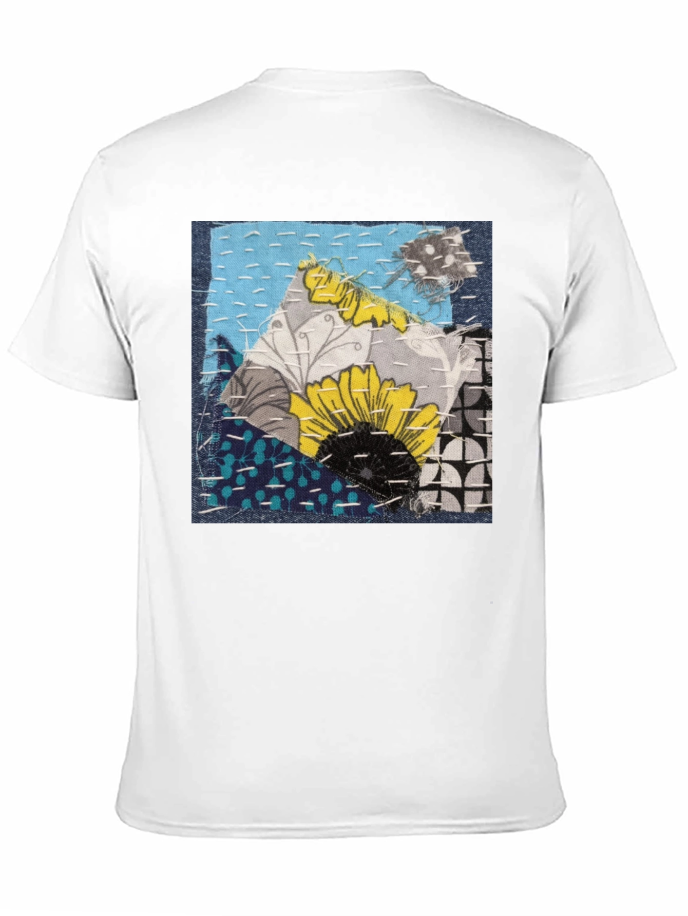 Sunflower Patchwork Graphic T-Shirt