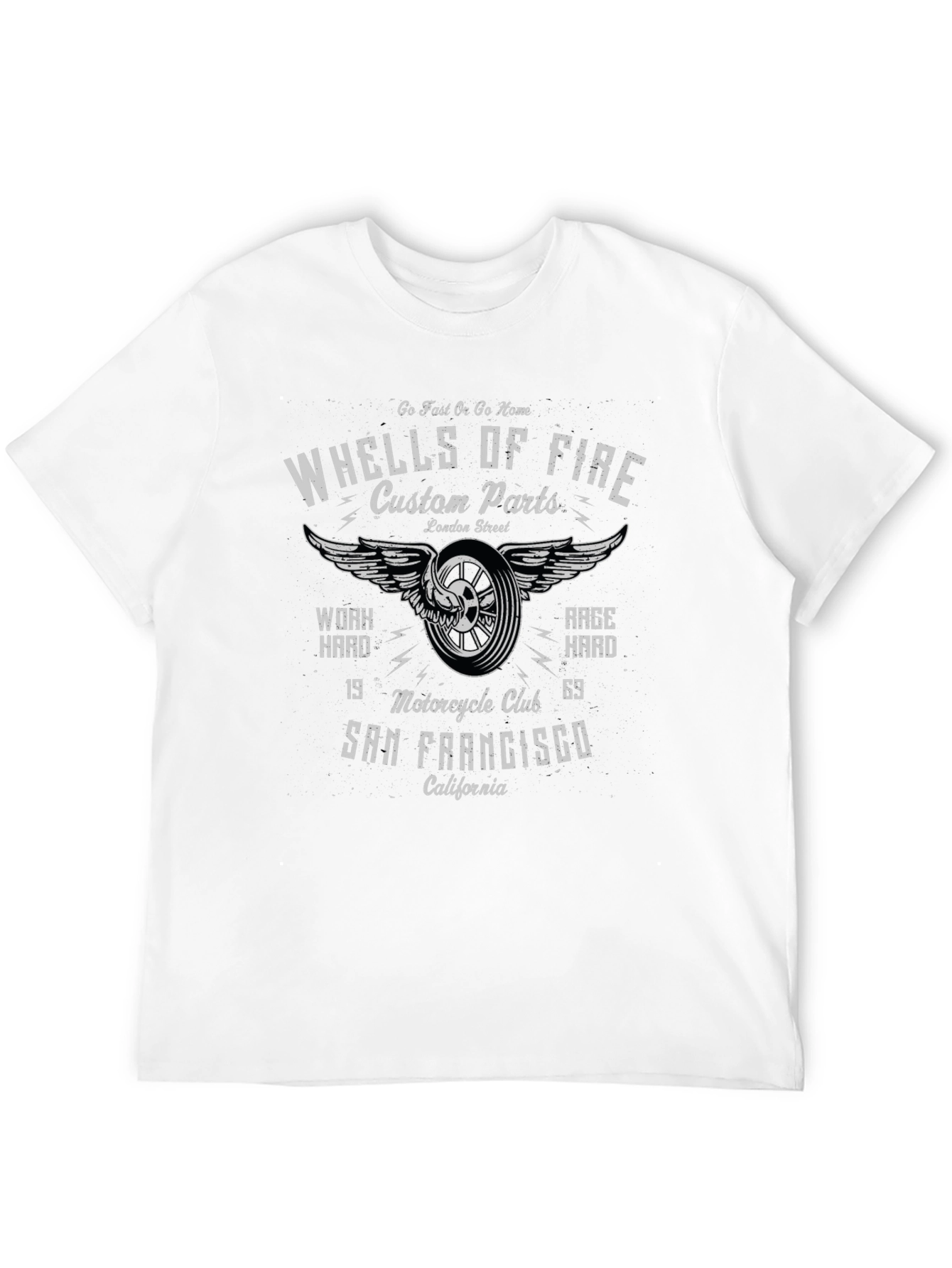Wheels of Fire Motorcycle Club Graphic T-Shirt