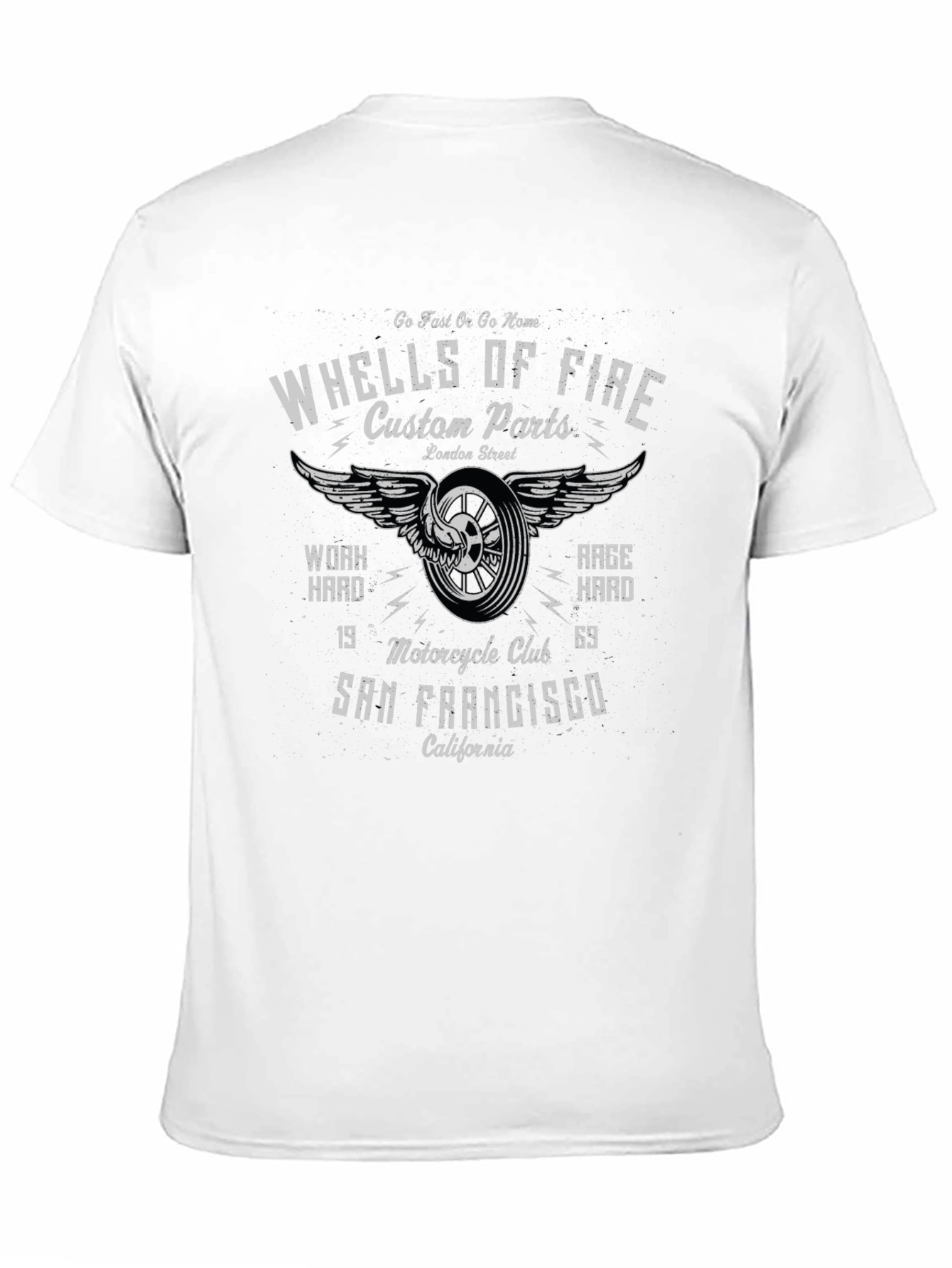 Wheels of Fire Motorcycle Club Graphic T-Shirt