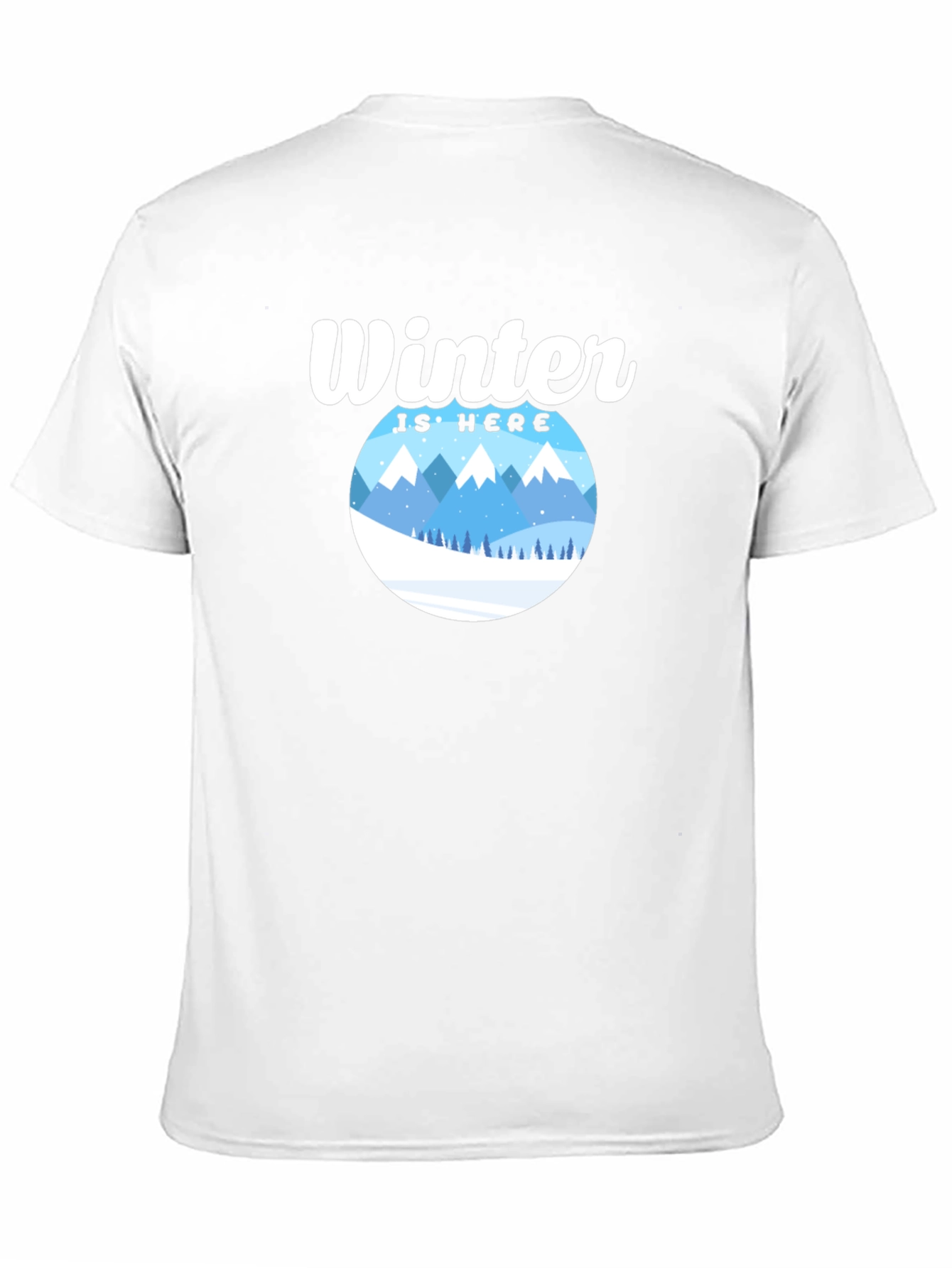 Winter Is Here Graphic Tee - Black