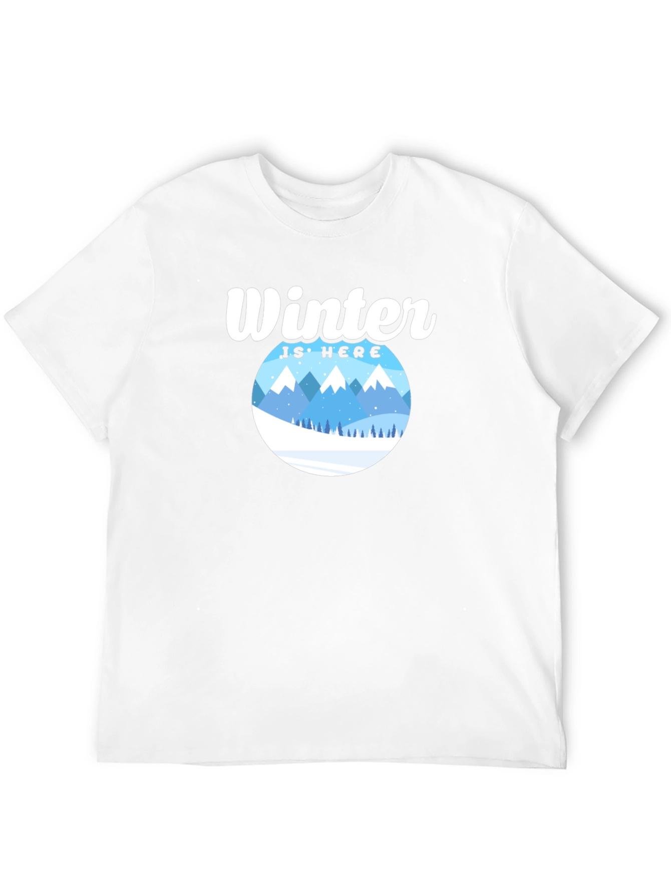 Winter Is Here Graphic Tee - Black