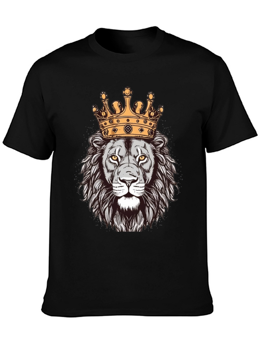 Lion King Graphic Tee - Black Cotton T-Shirt