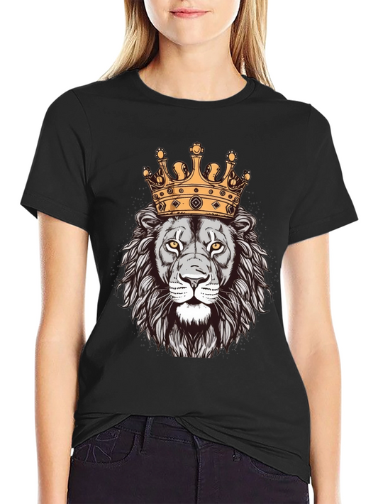 Lion King Graphic Tee - Black Cotton T-Shirt