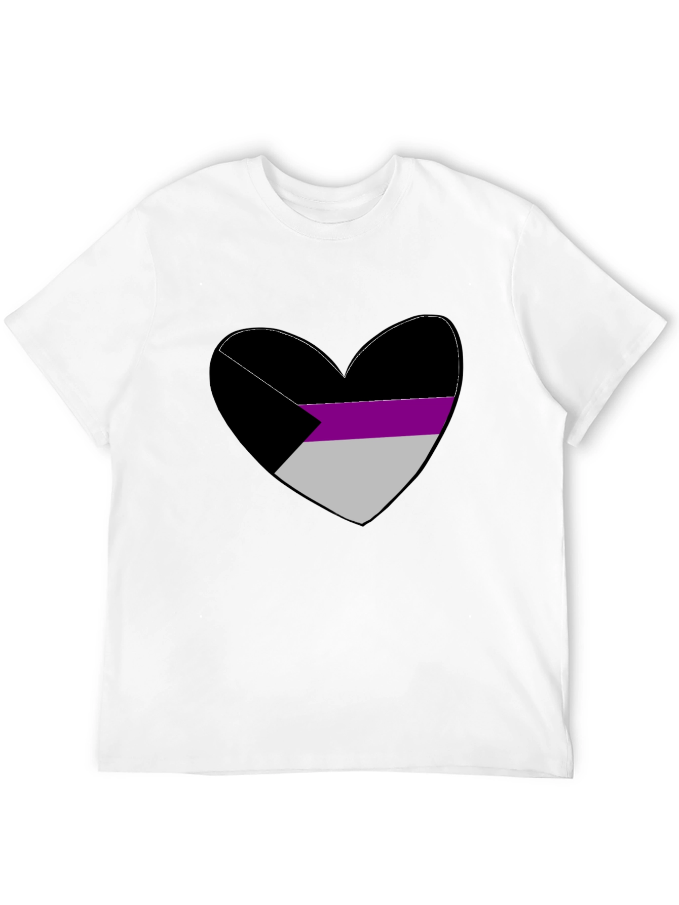 Demisexual Pride Heart Graphic Tee