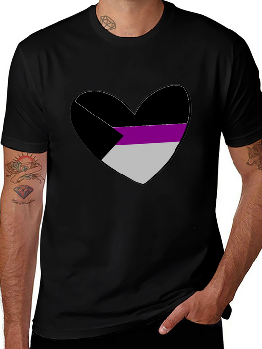 Demisexual Pride Heart Graphic Tee