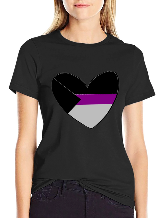 Demisexual Pride Heart Graphic Tee