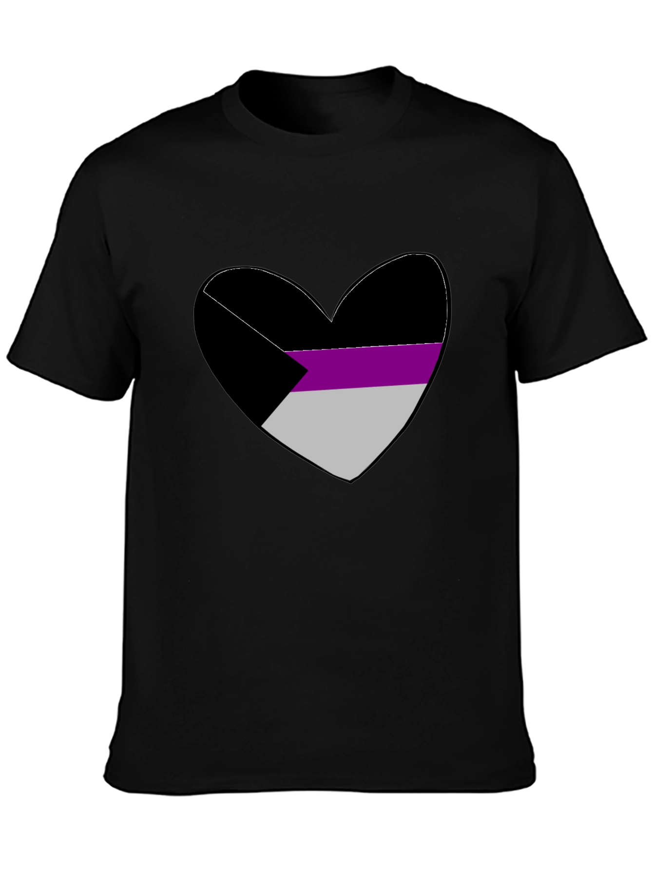 Demisexual Pride Heart Graphic Tee