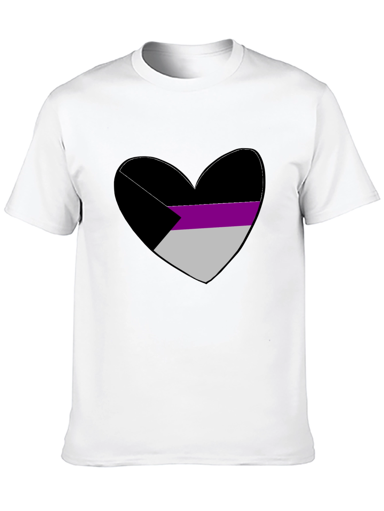 Demisexual Pride Heart Graphic Tee