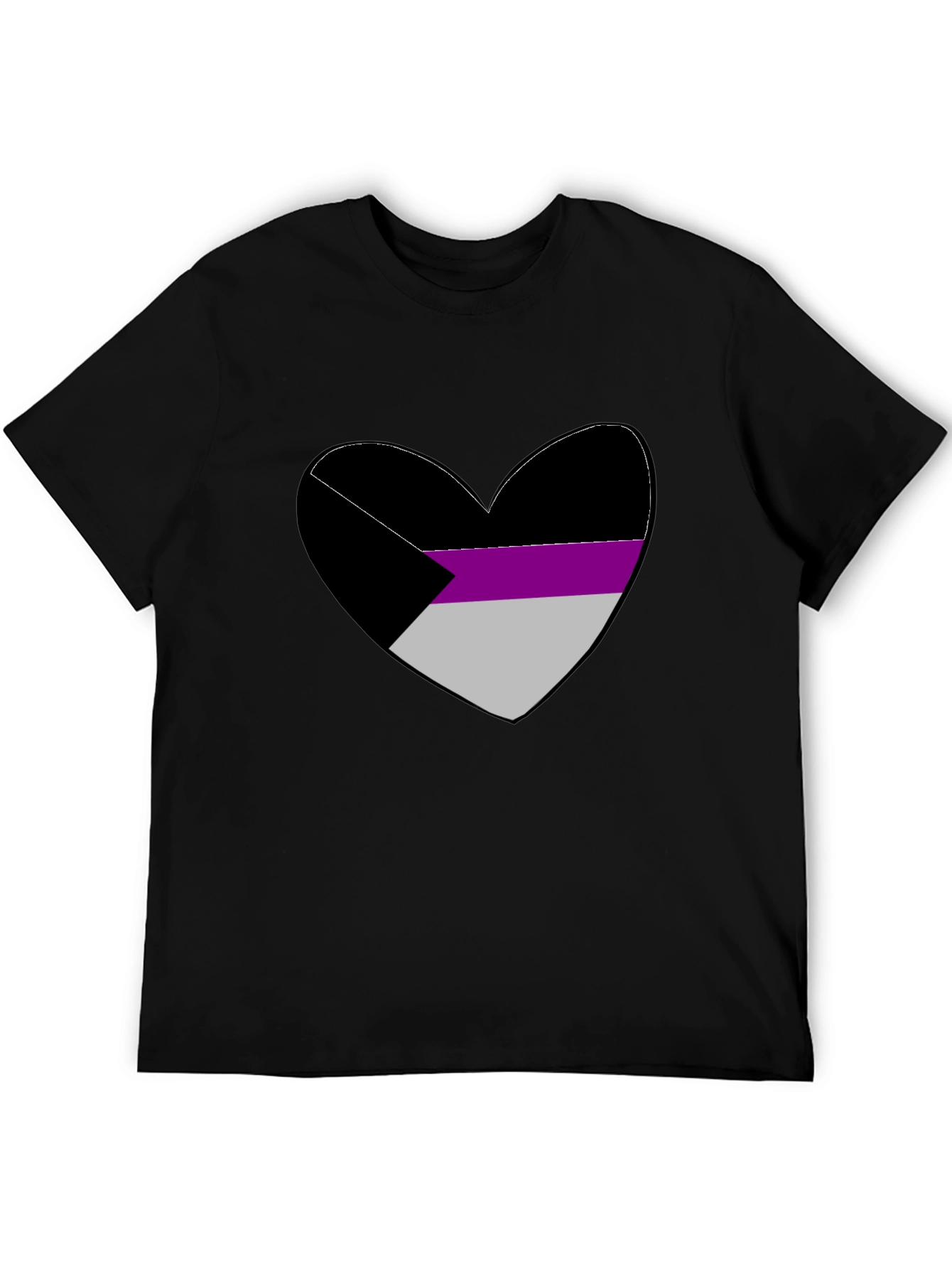 Demisexual Pride Heart Graphic Tee
