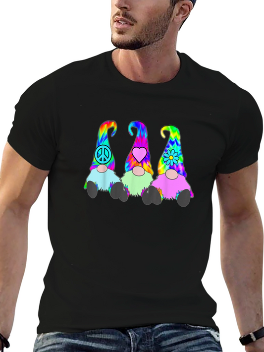 Tie-Dye Gnome Graphic T-Shirt