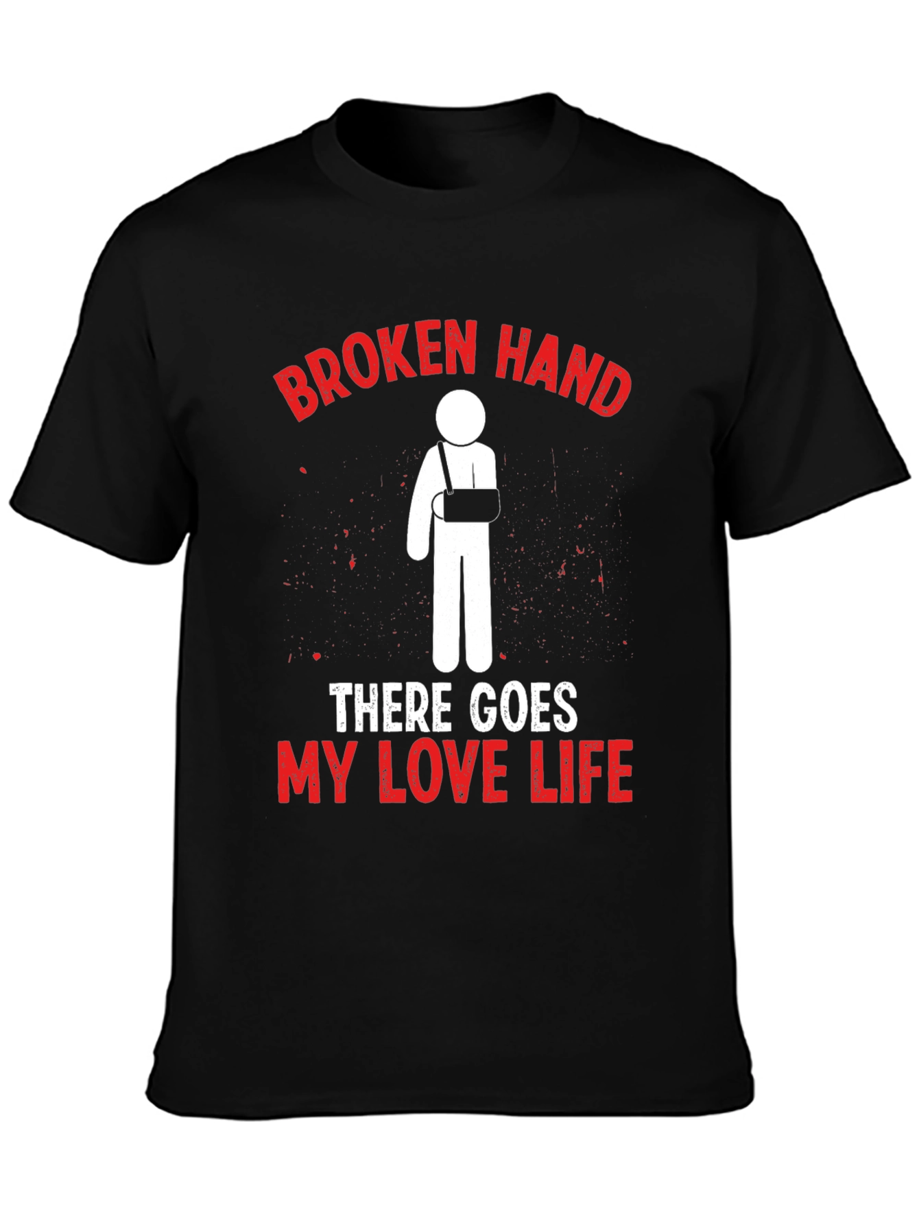 Broken Hand Love Life Graphic T-Shirt