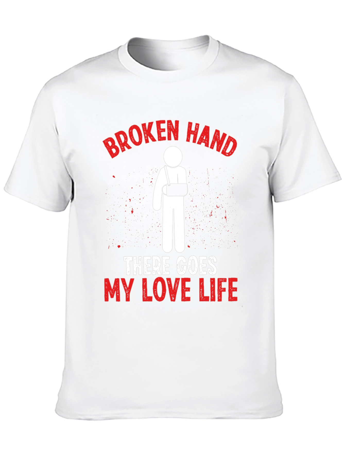 Broken Hand Love Life Graphic T-Shirt