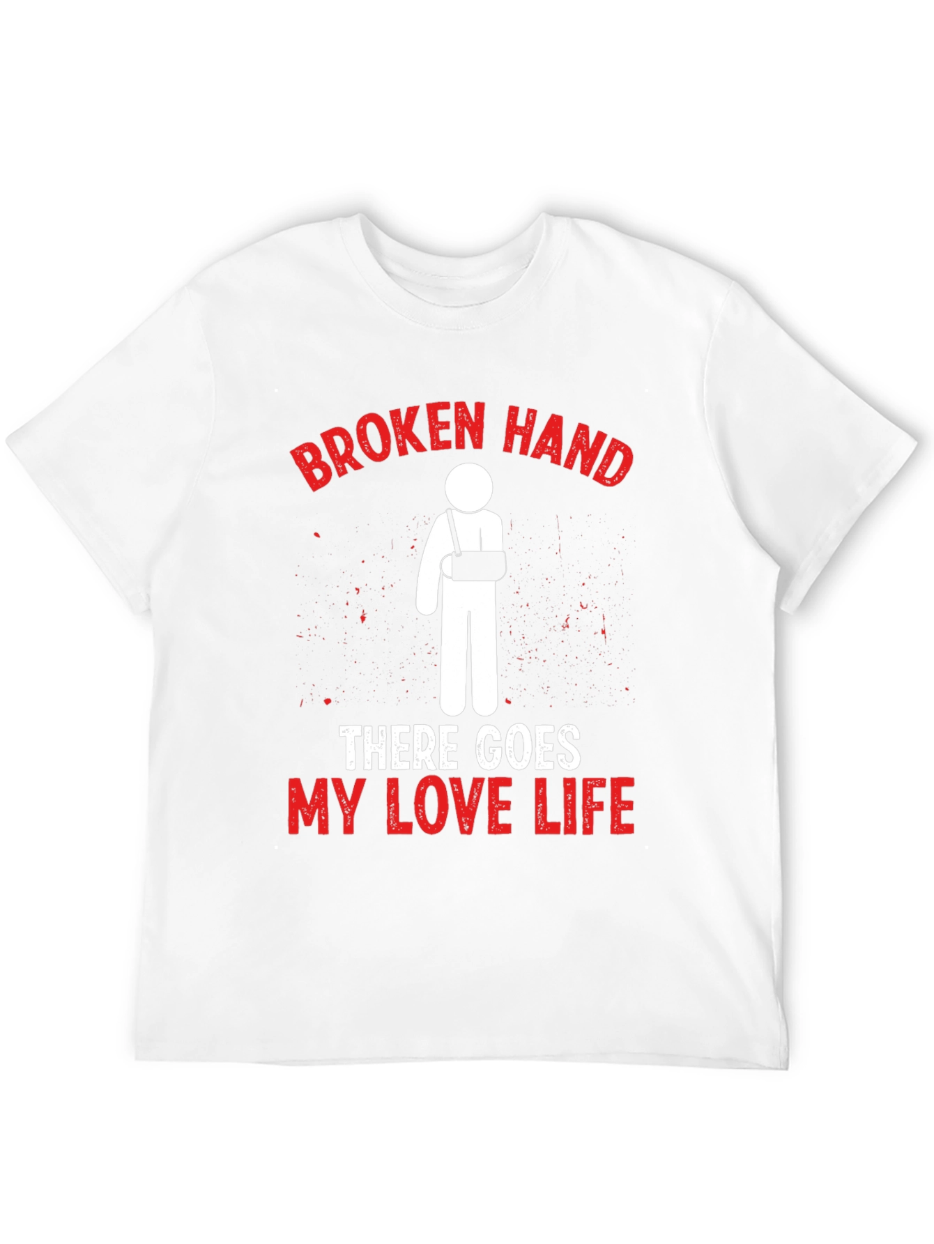 Broken Hand Love Life Graphic T-Shirt