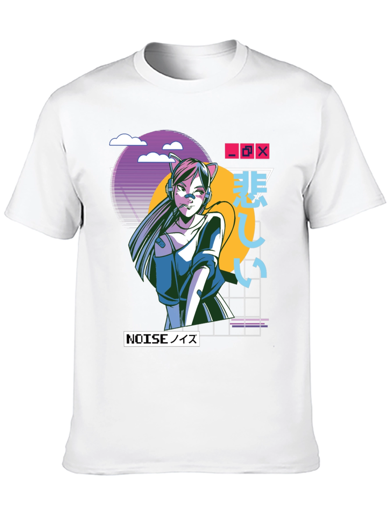Anime Girl Graphic T-Shirt - Urban Style
