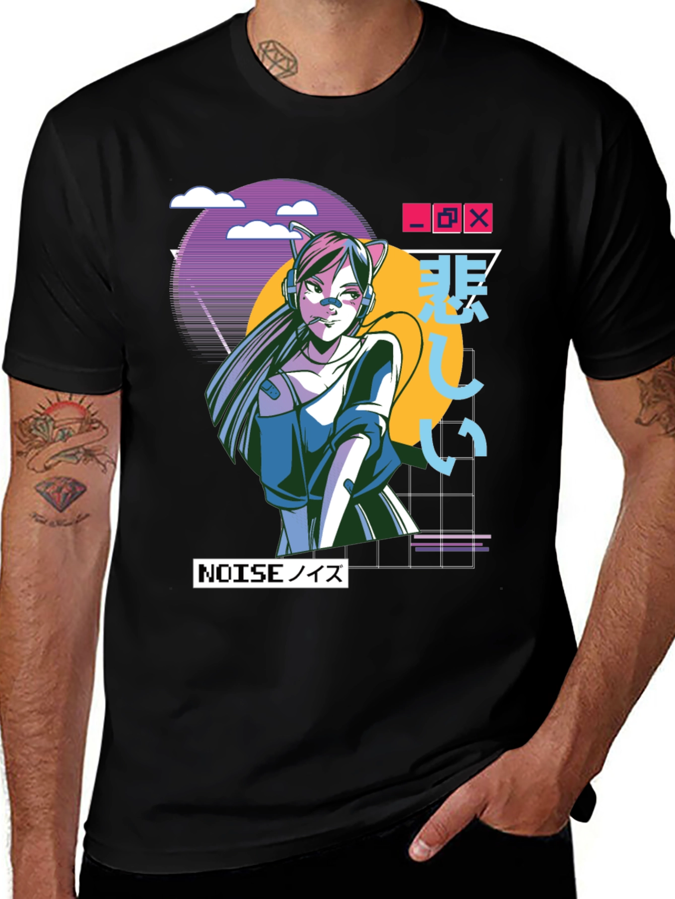 Anime Girl Graphic T-Shirt - Urban Style