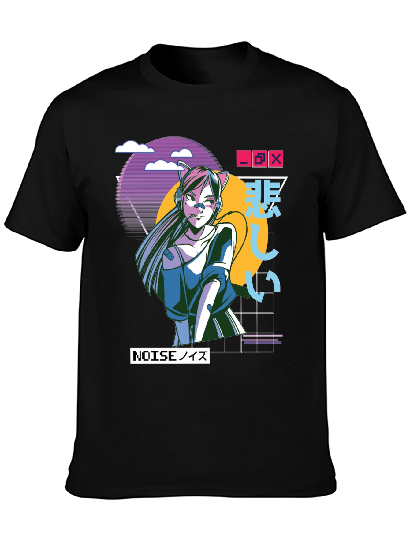 Anime Girl Graphic T-Shirt - Urban Style