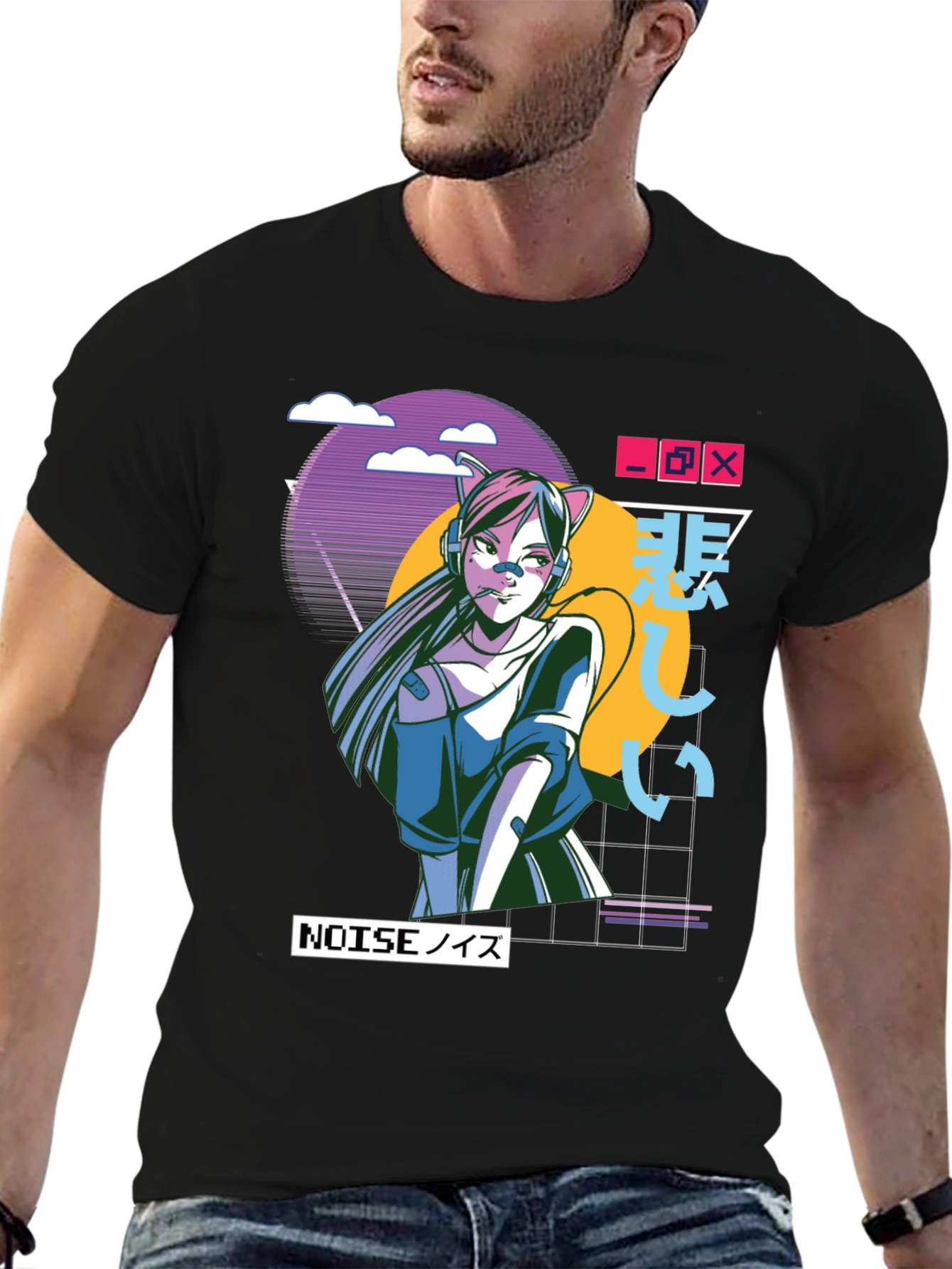 Anime Girl Graphic T-Shirt - Urban Style