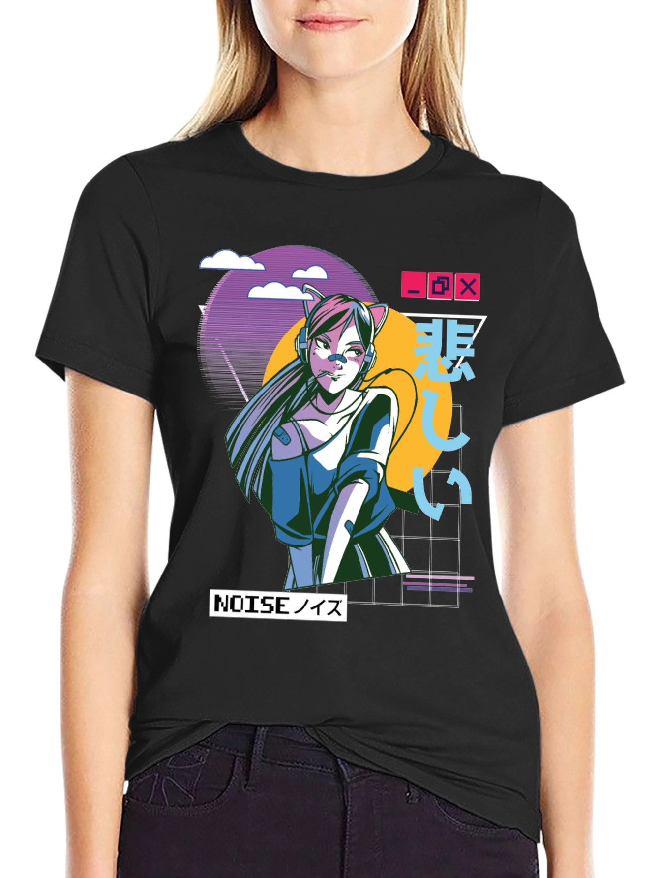 Anime Girl Graphic T-Shirt - Urban Style